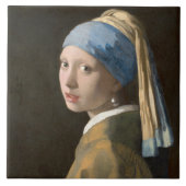 Carreau Fille avec une perle  (Devant)