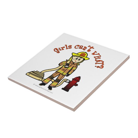 Carreau Fille des pompiers de Blonde (Côté)