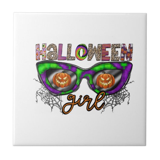 Carreau Fille d'Halloween (Devant)
