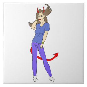 Carreau fille diable