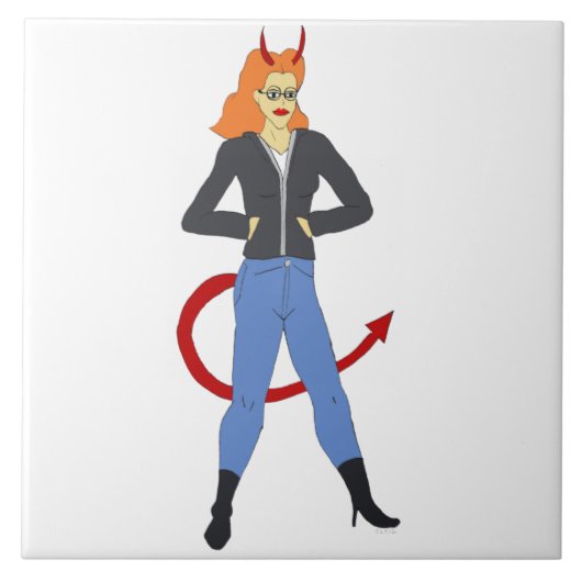 Carreau fille diable (Devant)