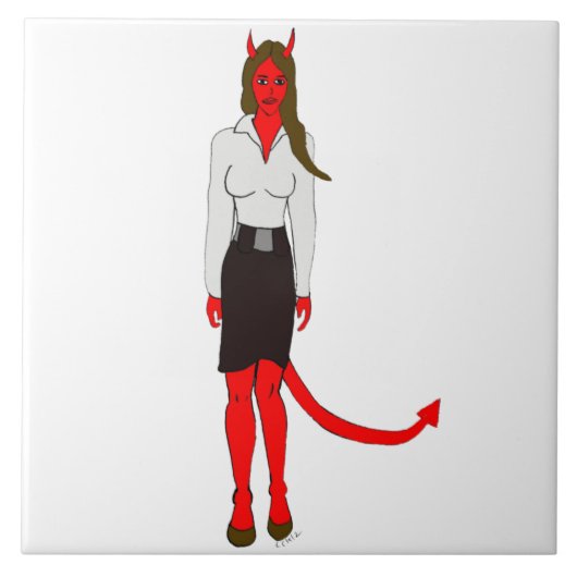 Carreau fille diable (Devant)