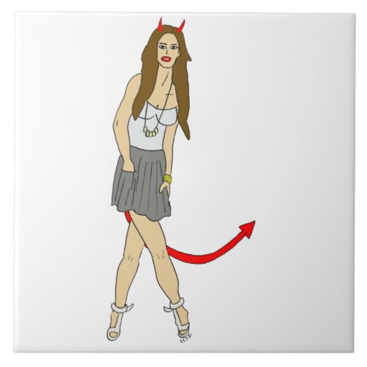 Carreau fille diable (Devant)