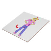 Carreau fille diable (Côté)