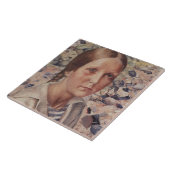 Carreau Fille sur une plage de galets (Côté)