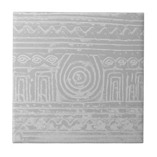 Carreau Filtre Gris Motif mésopotamien sumérien