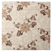 Carreau Fine Cool mignonne Girl Retro Mode florale (Devant)