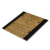 Carreau Fine couche d'or avec l'inscription phénicienne, (Côté)