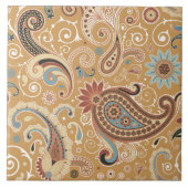 Carreau Fine Paisley Cool mignonne Girl Mode rétro (Devant)