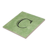 Carreau Finition fausse Monogram Marmorino vert (Côté)