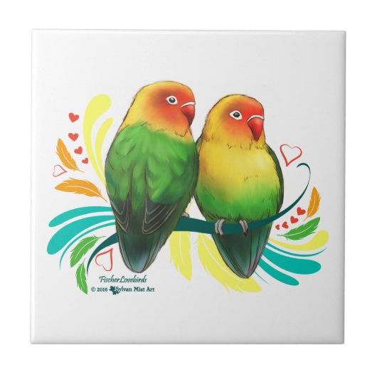 Carreau Fischer Lovebirds (Devant)