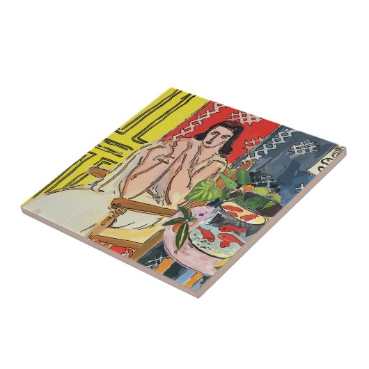 Carreau Fish Bowl sur la table, (Côté)