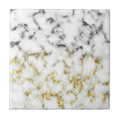 Carreau Flacons brillants en marbre noir et blanc (Devant)