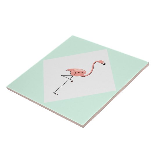 Carreau Flamant rose Aqua Diamond (Côté)