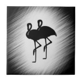 Carreau Flamant rose noir et blanc (Devant)