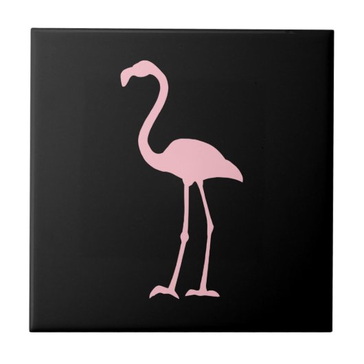 Carreau Flamant rose noir et rose (Devant)