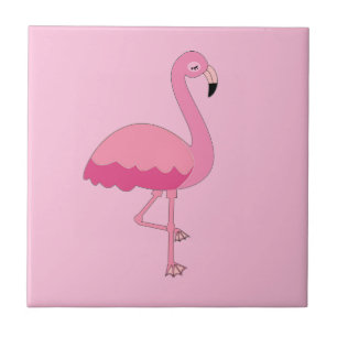 Carreau Flamant Rose Tropical