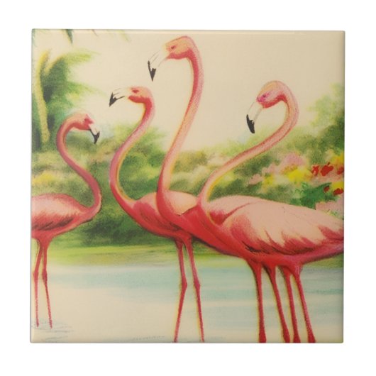 Carreau Flamants Rétro (Devant)
