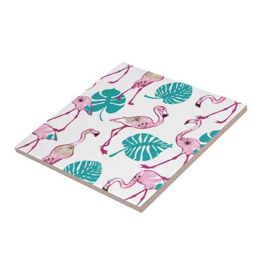 Carreau Flamants roses roses (Côté)