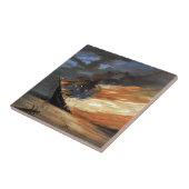 Carreau Flambeaux de la guerre civile rebelle sur le feu d (Côté)