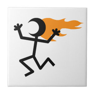 Carreau Flaming head