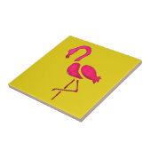 Carreau Flamingo rose mignon oiseau unique (Côté)