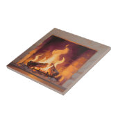 Carreau Flammes de cheminée cosy (Côté)