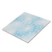 Carreau Flammes de neige et lumières bleues (Côté)