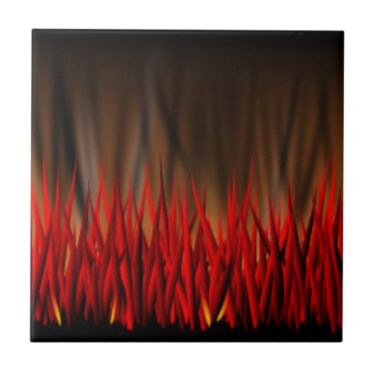 CARREAU FLAMMES D'INCENDIE (Devant)