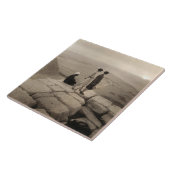 Carreau Flapper Girls Sunrise Khufu Pyramid, Égypte 1920 (Côté)