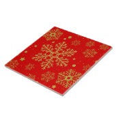 Carreau Flèche dorée sur rouge (Côté)