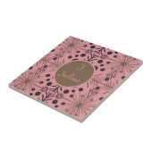 Carreau Flèche géométrique Boho rose personnalisé (Côté)