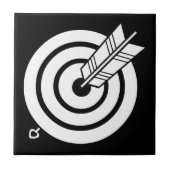 Carreau Flèche sur une cible ronde (Devant)
