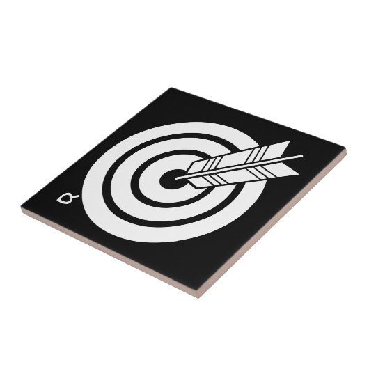 Carreau Flèche sur une cible ronde (Côté)