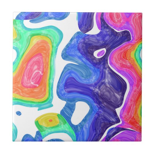 Carreau Flèches arc-en-ciel (Devant)