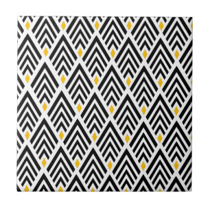 Carreau flèches d'art déco des années 1920 avec l'accent