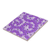 Carreau Flèches de marguerite violet (Côté)