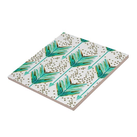 Carreau Flèches de plume (Côté)