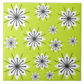 Carreau Flèches modernes du milieu du siècle Chartreuse (Devant)