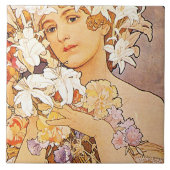 Carreau Fleur Alphonse Mucha (Devant)