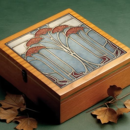 Carreau Fleur Art Nouveau