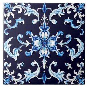 carreau fleur azurée