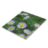 Carreau fleur blanche avec le centre jaune (Côté)