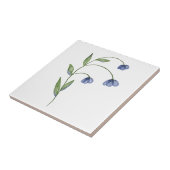 Carreau fleur bleue simple (Côté)