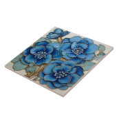 Carreau Fleur Blue Hydrangea (Côté)