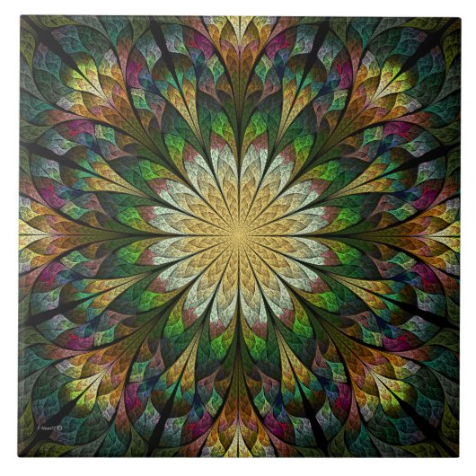 Carreau Fleur courbée (Devant)