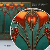 Carreau Fleur d'ambre rayonnante