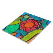 Carreau Fleur dans la vallée, Klee (Côté)