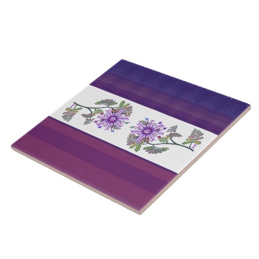 Carreau Fleur dans le désert (Côté)