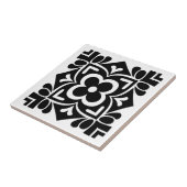 Carreau Fleur d'art populaire (Côté)
